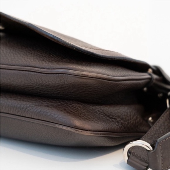 Salvatore Ferragamo brown leather shoulder bag - Picture 3 of 6